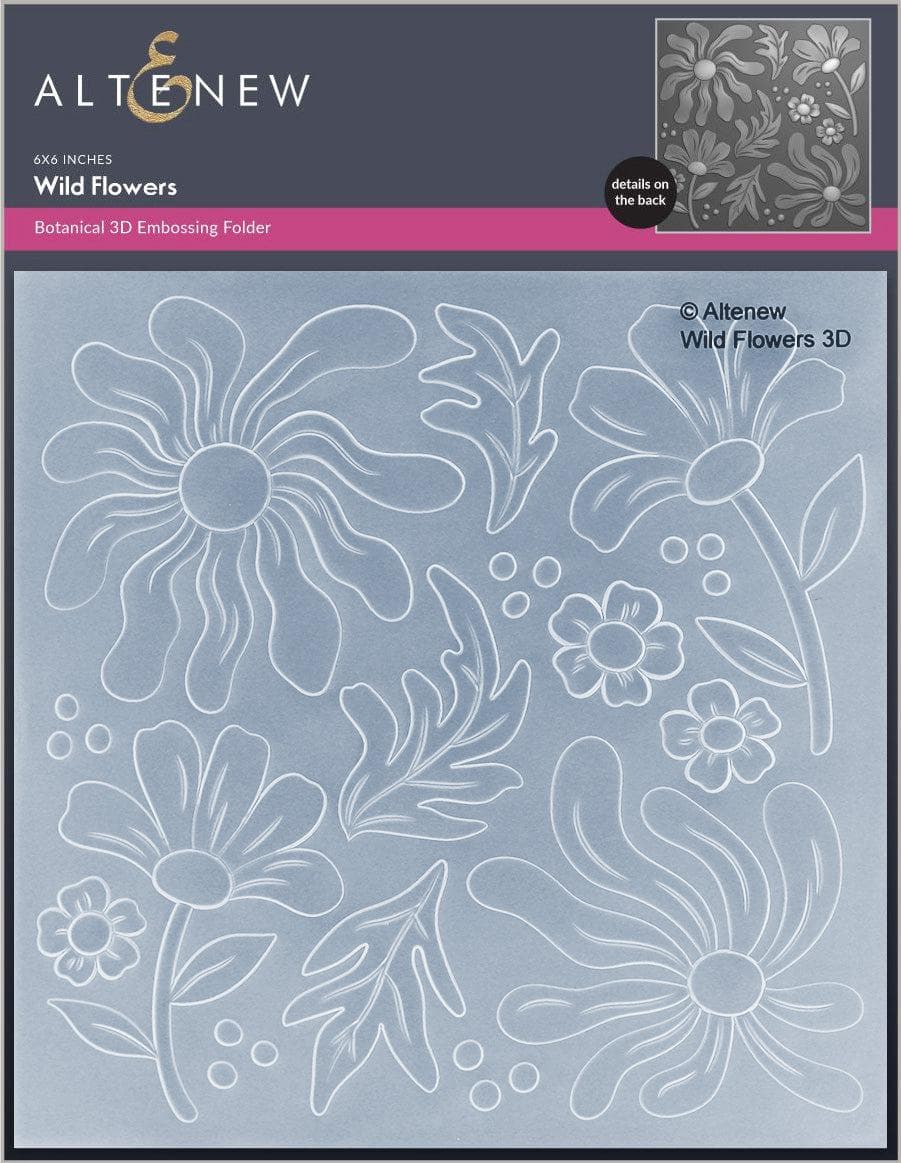 Altenew Stencil & Die & Embossing Folder Bundle Wild Flowers