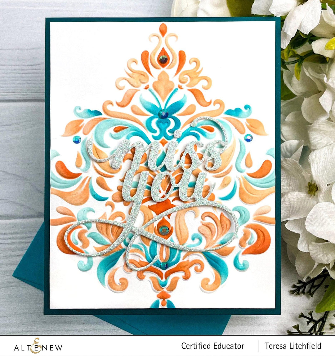 Altenew Stencil & Embossing Folder Bundle Beautiful Baroque Complete Bundle