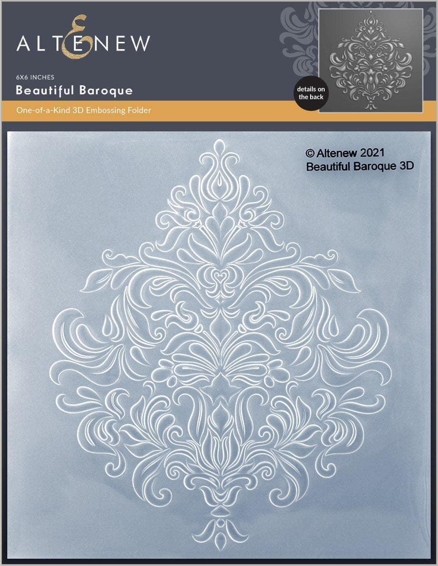 Altenew Stencil & Embossing Folder Bundle Beautiful Baroque