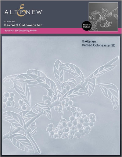 Altenew Stencil & Embossing Folder Bundle Berried Cotoneaster