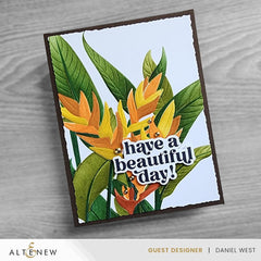 Altenew Stencil & Embossing Folder Bundle Charming Heliconia