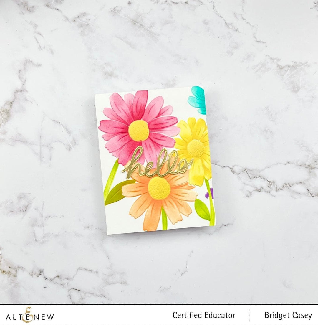 Altenew Stencil & Embossing Folder Bundle Daisies Complete Bundle