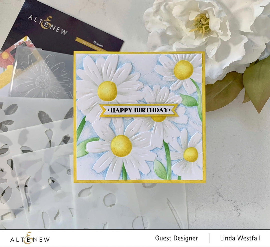 Altenew Stencil & Embossing Folder Bundle Daisies Complete Bundle