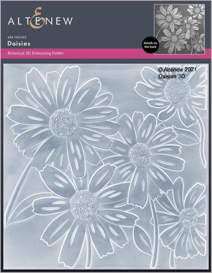 Altenew Daisies Stencil & Embossing Folder Bundle (Daisies Simple