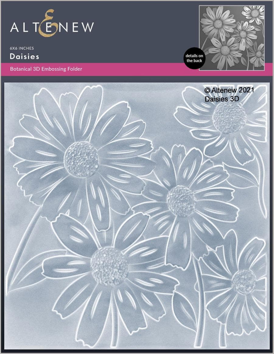 Altenew Daisies Stencil & Embossing Folder Bundle (Daisies Simple