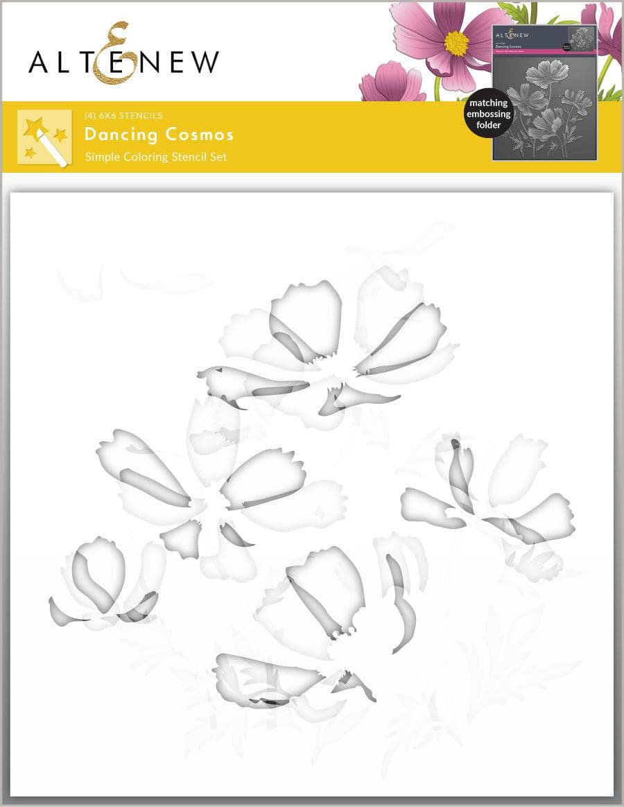 Dancing Cosmos: Stencil & Embossing Folder Bundle | Altenew