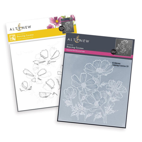 Dancing Cosmos: Stencil & Embossing Folder Bundle | Altenew