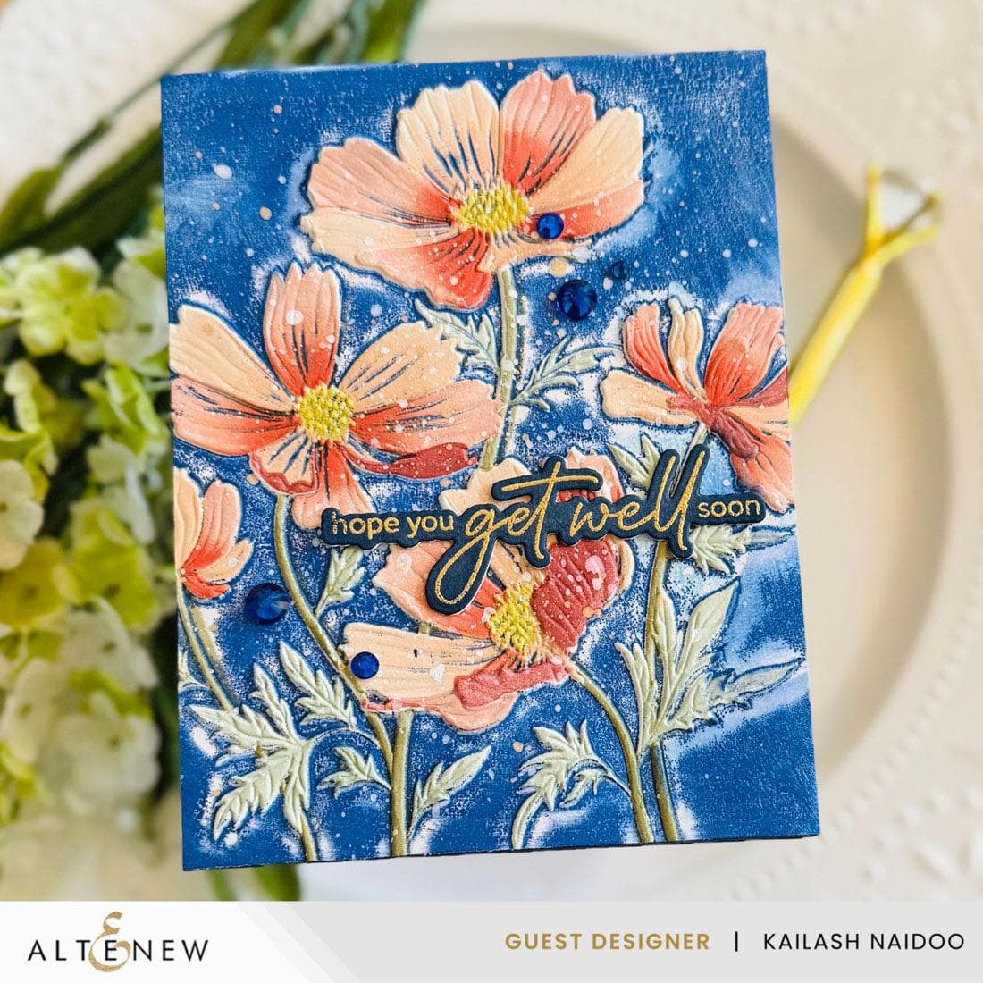 Dancing Cosmos: Stencil & Embossing Folder Bundle | Altenew