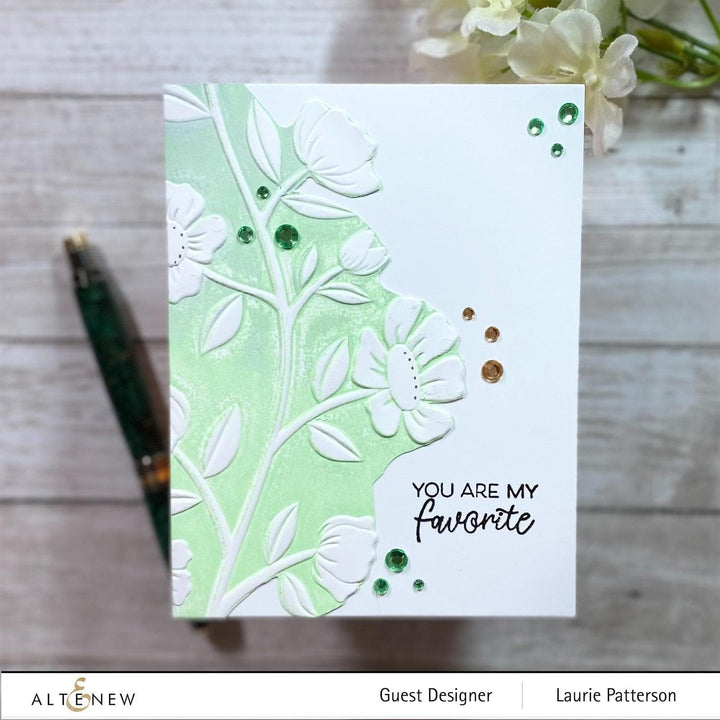 Altenew Stencil & Embossing Folder Bundle Flower Vines Embossing Folder & Stencil Bundle