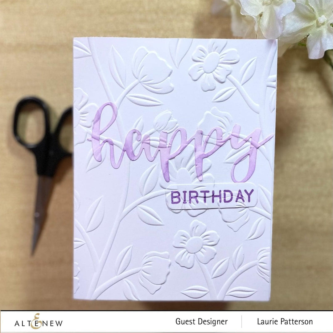 Altenew Stencil & Embossing Folder Bundle Flower Vines Embossing Folder & Stencil Bundle