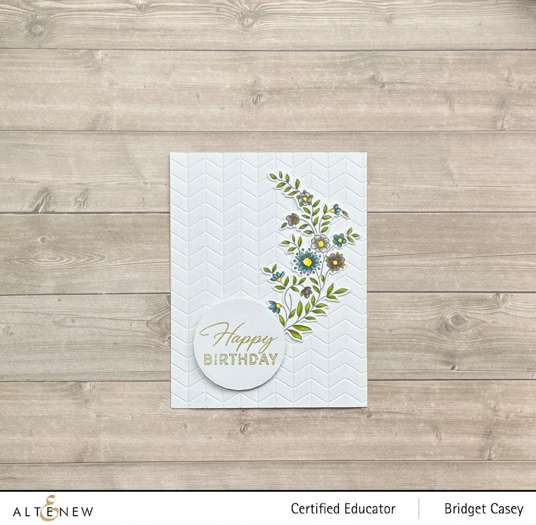 Altenew Stencil & Embossing Folder Bundle Flower Vines Embossing Folder & Stencil Bundle