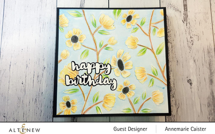 Altenew Stencil & Embossing Folder Bundle Flower Vines Embossing Folder & Stencil Bundle