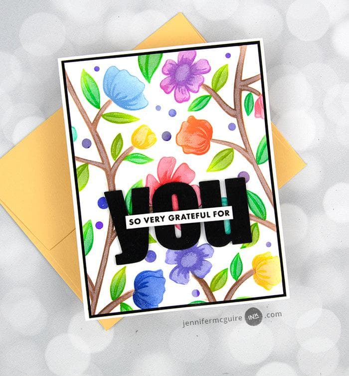 Altenew Stencil & Embossing Folder Bundle Flower Vines Embossing Folder & Stencil Bundle