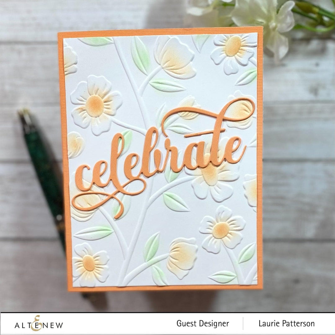 Altenew Stencil & Embossing Folder Bundle Flower Vines Embossing Folder & Stencil Bundle