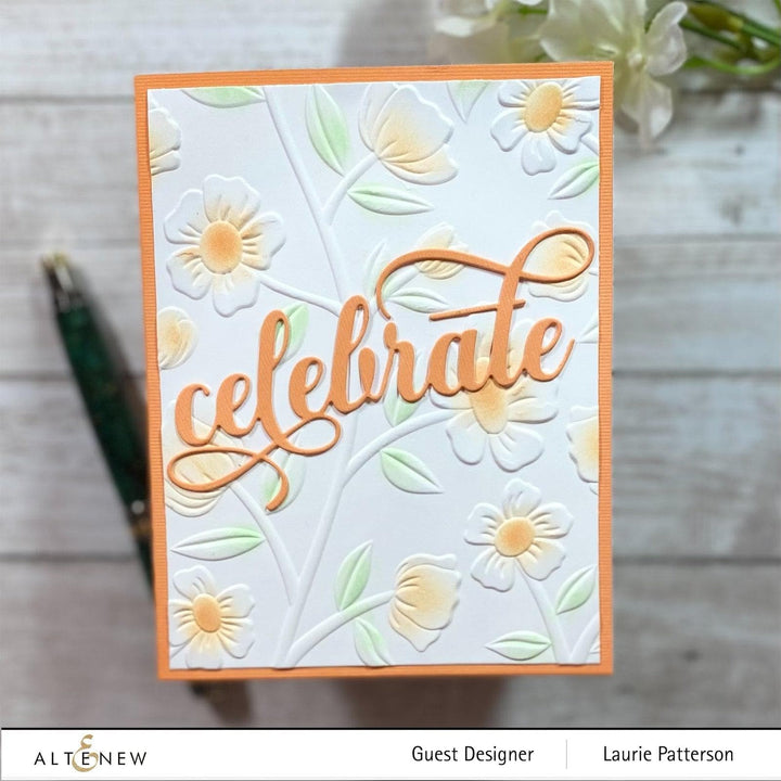 Altenew Stencil & Embossing Folder Bundle Flower Vines Embossing Folder & Stencil Bundle