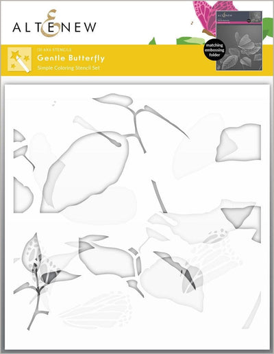 Altenew Stencil & Embossing Folder Bundle Gentle Butterfly