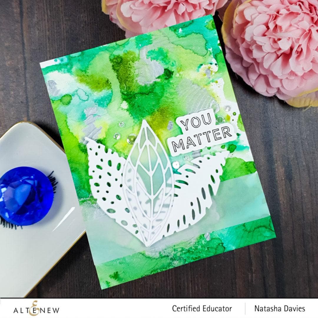 Altenew Stencil & Embossing Folder Bundle Hosta Embossing Folder & Stencil Bundle