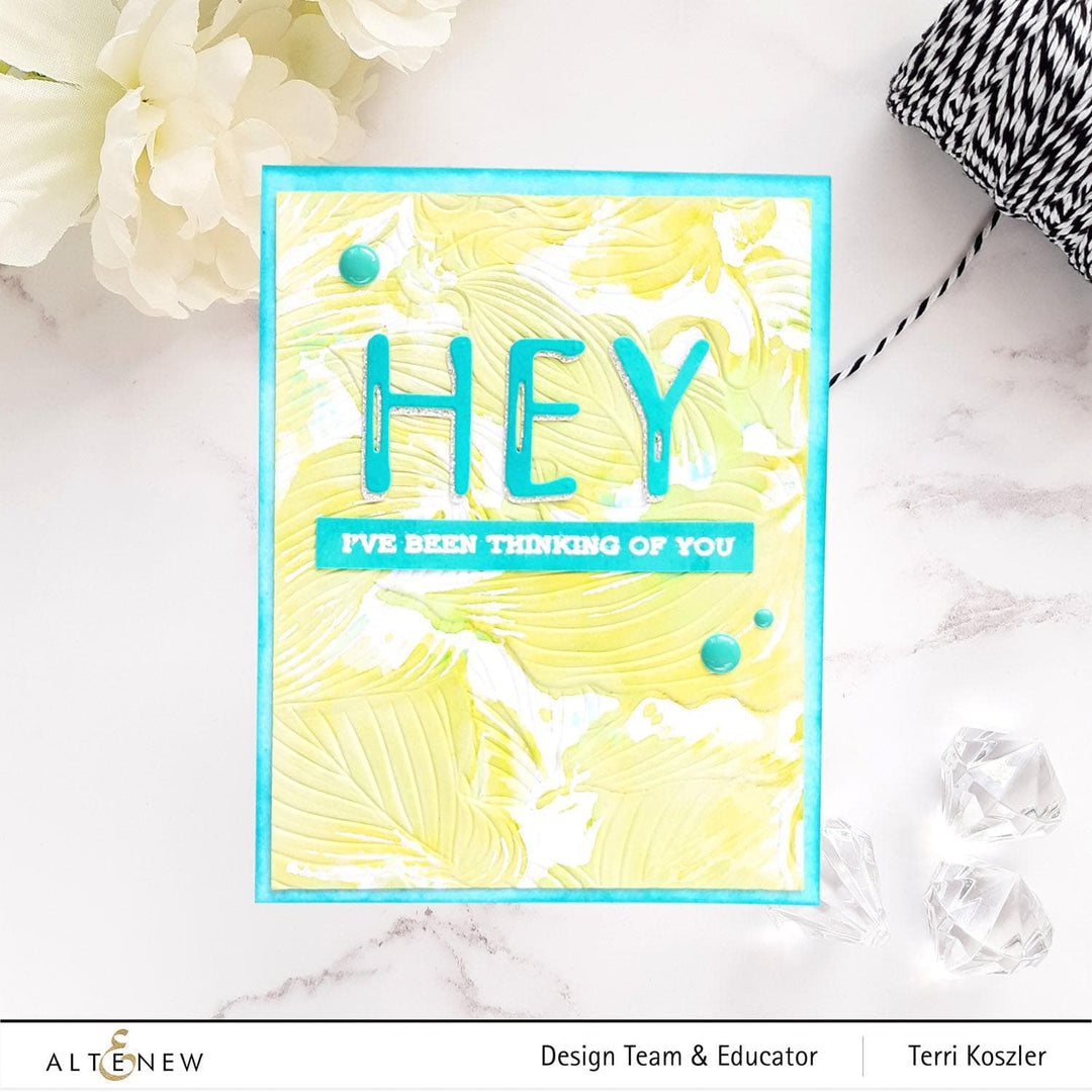 Altenew Stencil & Embossing Folder Bundle Hosta Embossing Folder & Stencil Bundle