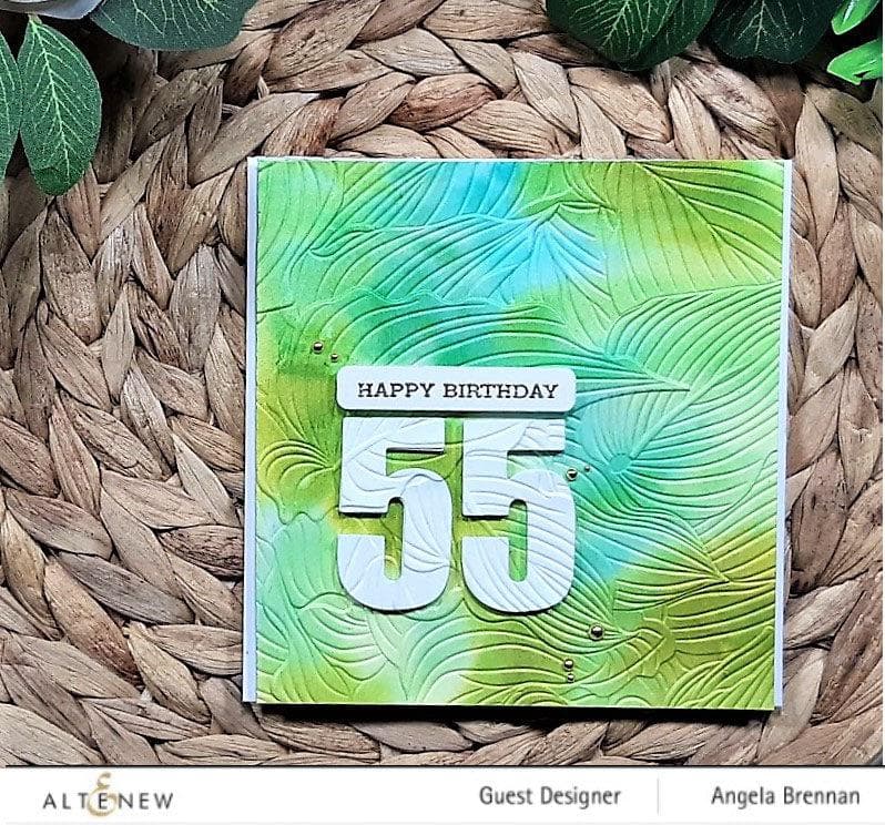 Altenew Stencil & Embossing Folder Bundle Hosta Embossing Folder & Stencil Bundle