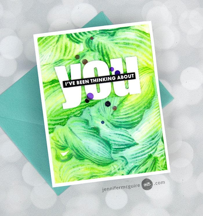 Altenew Stencil & Embossing Folder Bundle Hosta Embossing Folder & Stencil Bundle