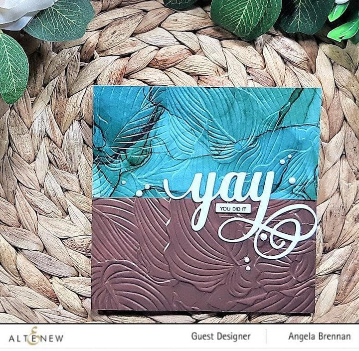 Altenew Stencil & Embossing Folder Bundle Hosta Embossing Folder & Stencil Bundle