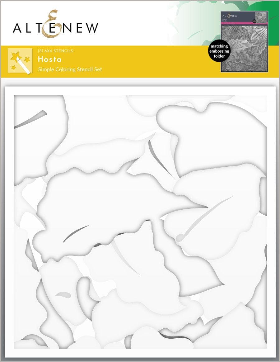 Altenew Stencil & Embossing Folder Bundle Hosta Embossing Folder & Stencil Bundle