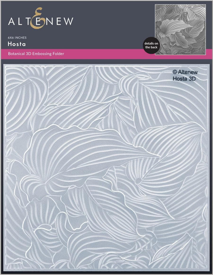 Altenew Stencil & Embossing Folder Bundle Hosta Embossing Folder & Stencil Bundle