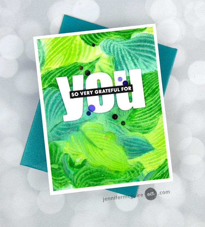 Altenew Stencil & Embossing Folder Bundle Hosta Embossing Folder & Stencil Bundle