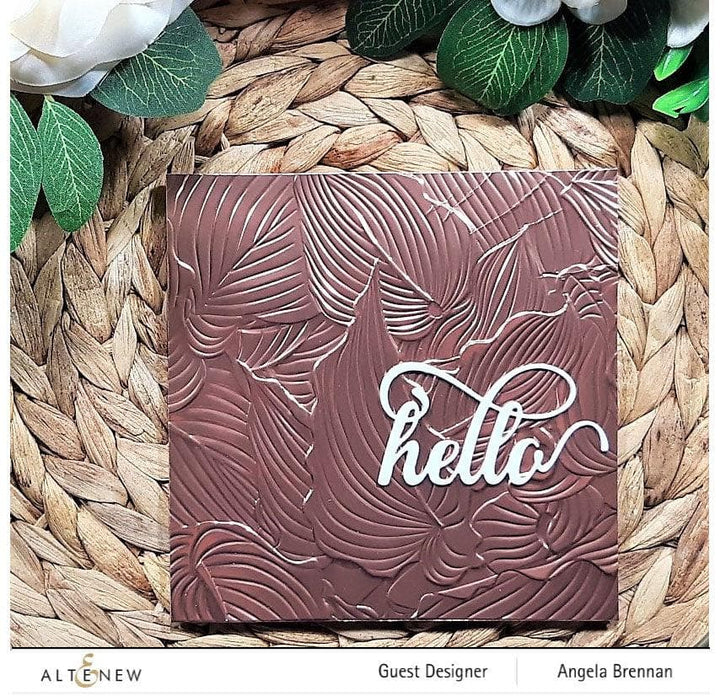 Altenew Stencil & Embossing Folder Bundle Hosta Embossing Folder & Stencil Bundle