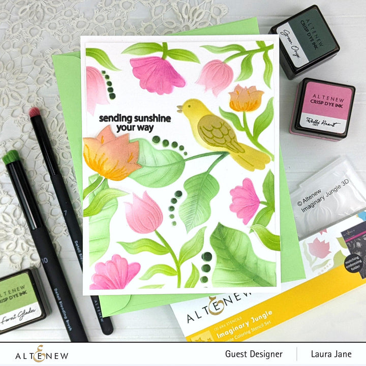 Altenew Stencil & Embossing Folder Bundle Imaginary Jungle Complete Bundle