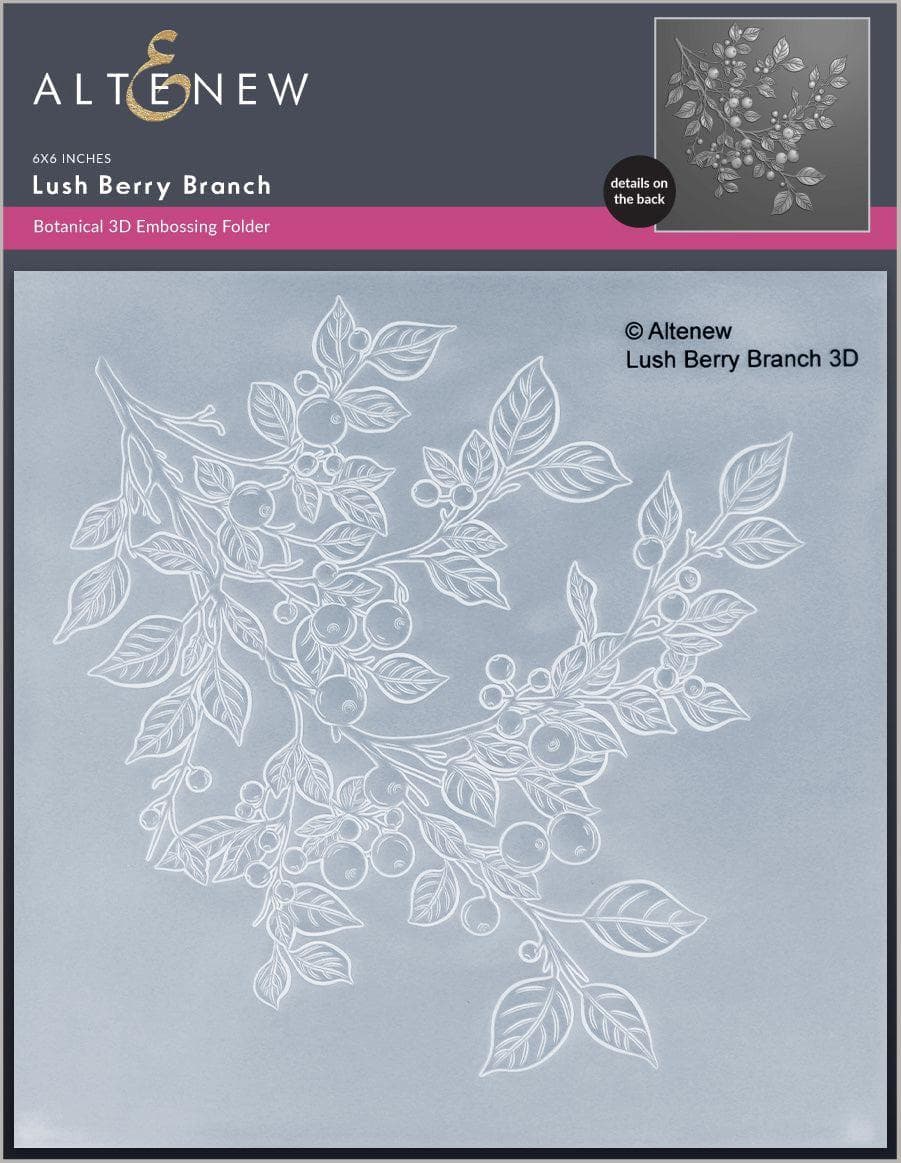 Berry様　オーダーページ Lush Berry Branch: Embossing Folder & Stencil Bundle | Altenew