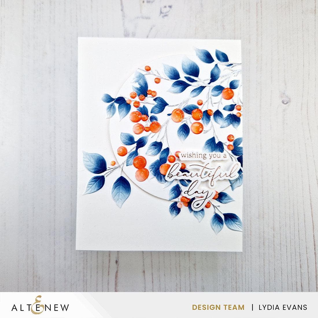 Lush Berry Branch: Embossing Folder & Stencil Bundle | Altenew