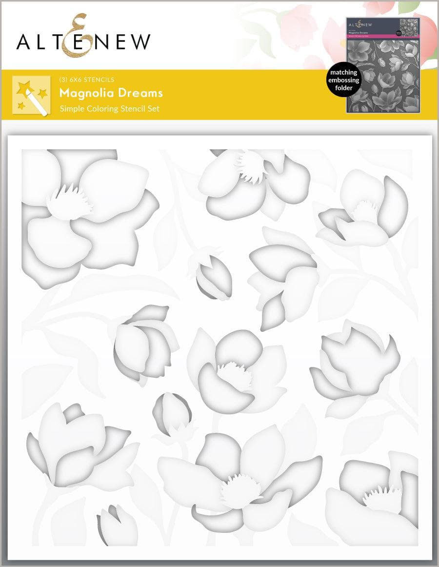 Magnolia Dreams: Stencil & Embossing Folder Bundle | Altenew