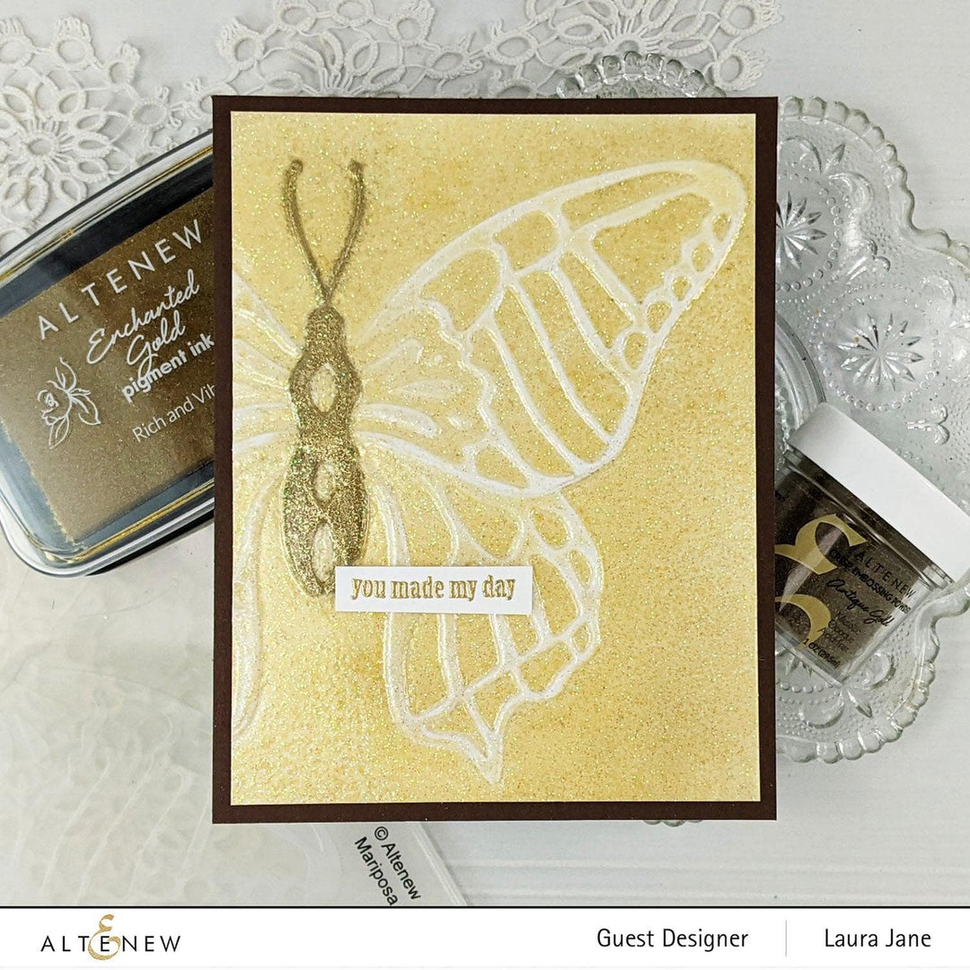 Altenew Stencil & Embossing Folder Bundle Mariposa Embossing Folder & Stencil Bundle
