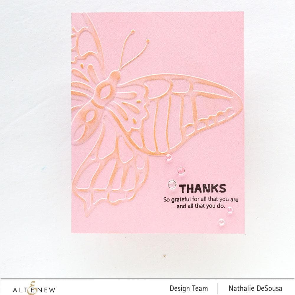 Altenew Stencil & Embossing Folder Bundle Mariposa Embossing Folder & Stencil Bundle