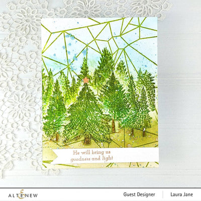 Altenew Stencil & Embossing Folder Bundle Pine Forest Complete Bundle