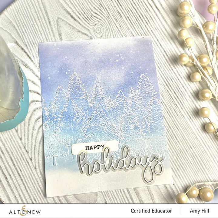 Altenew Stencil & Embossing Folder Bundle Pine Forest Complete Bundle