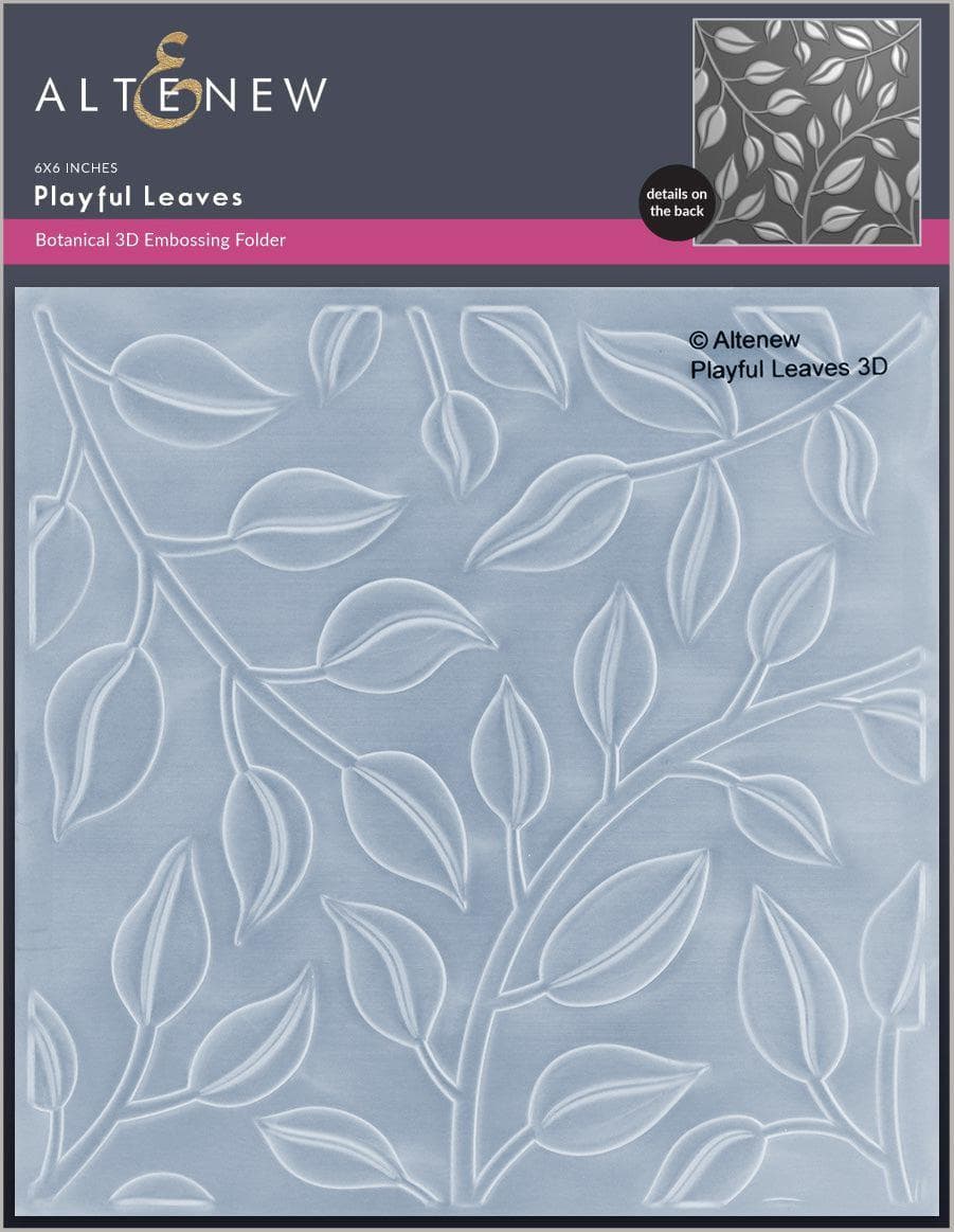 Altenew Stencil & Embossing Folder Bundle Playful Leaves