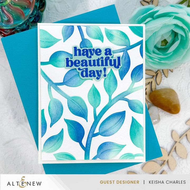 Altenew Stencil & Embossing Folder Bundle Playful Leaves