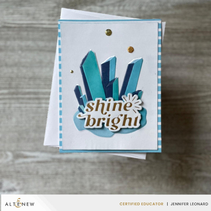 Altenew Hot Foil Plate & Stencil Bundle Shining Crystals