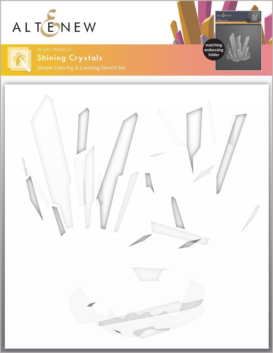 Altenew Hot Foil Plate & Stencil Bundle Shining Crystals