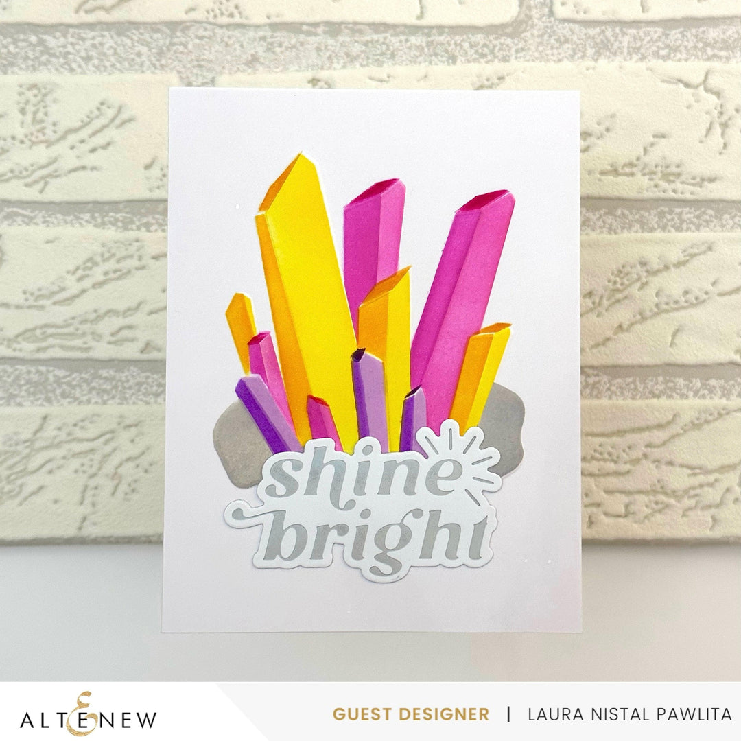 Altenew Hot Foil Plate & Stencil Bundle Shining Crystals