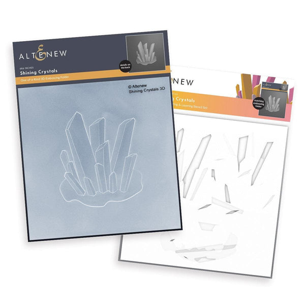 Altenew Hot Foil Plate & Stencil Bundle Shining Crystals