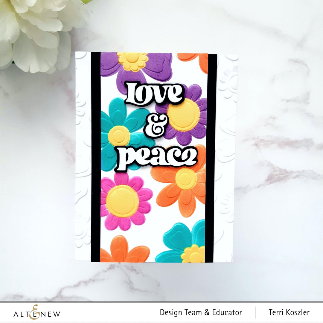 Altenew Stencil & Embossing Folder Bundle Sixties Sunshine Complete Bundle