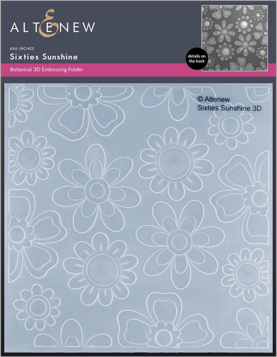 Altenew Stencil & Embossing Folder Bundle Sixties Sunshine Complete Bundle