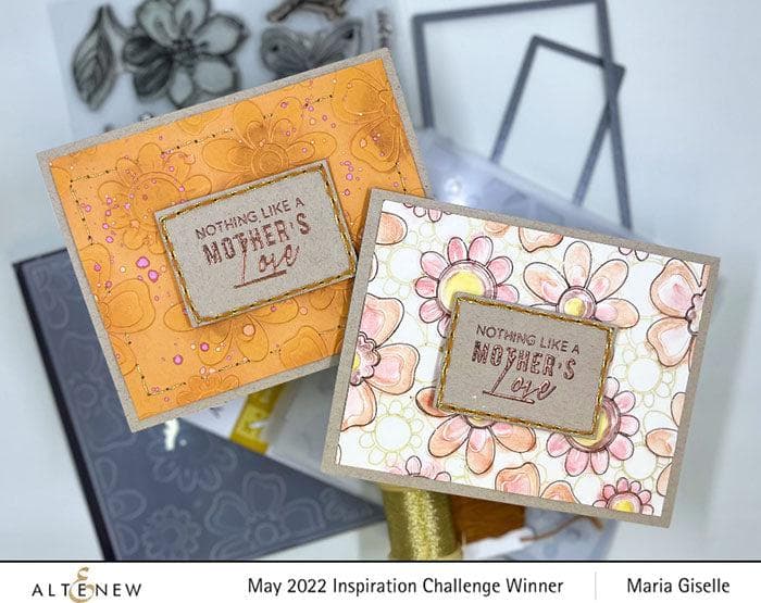 Altenew Stencil & Embossing Folder Bundle Sixties Sunshine