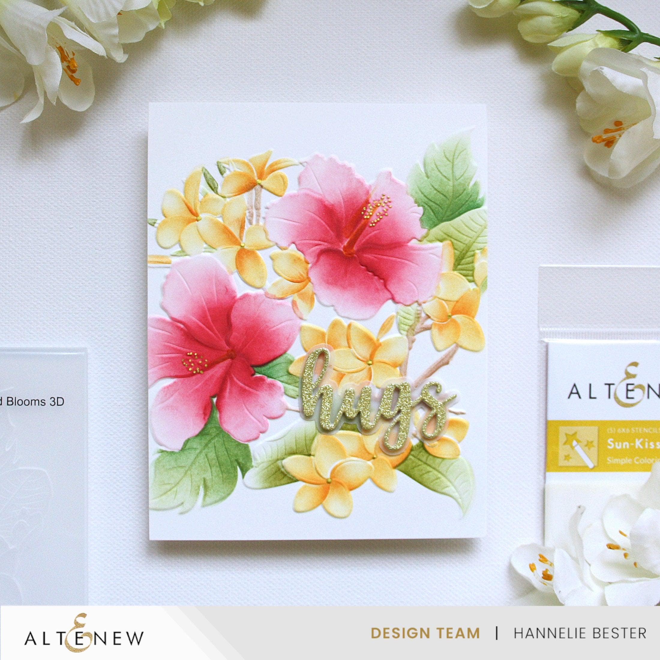 Sun-Kissed Blooms Stencil & Embossing Folder Bundle | Altenew