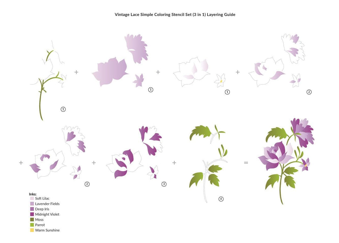 Altenew Stencil & Embossing Folder Bundle Vintage Lace Stencil & Embossing Folder Bundle