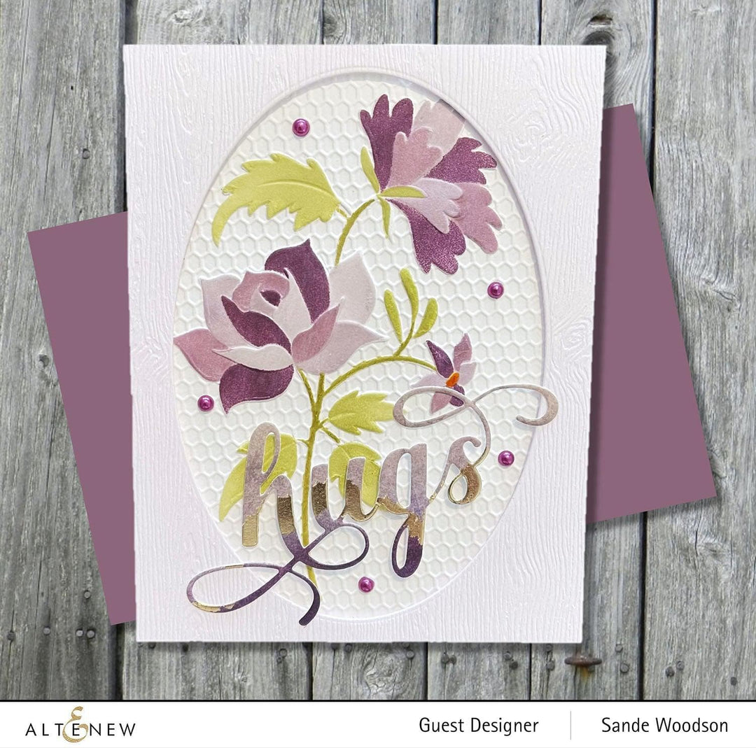 Altenew Stencil & Embossing Folder Bundle Vintage Lace Stencil & Embossing Folder Bundle