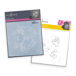 Altenew Stencil & Embossing Folder Bundle Whimsy Motif